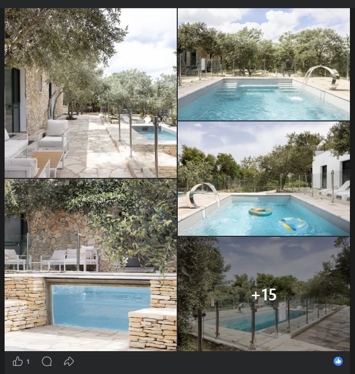 Example of a typical property photo post on social media